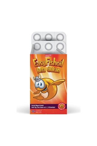 Easyvit Easyfishoil Beta Glukan Çiğnenebilir 30 Jel Form