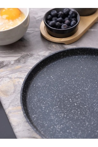 Agness "black Marble" 22 Cm Krep Tavası, Yapışmaz Yüzeyli 321030749 Siyah