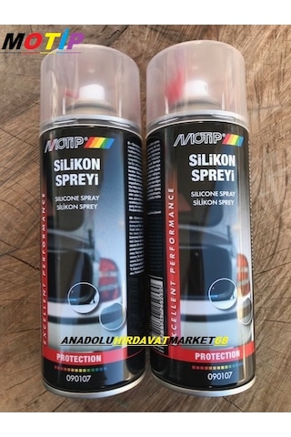 Motip Silikon Sprey Trim Sesi Plastik Parlatır Korur 2 Adet 400 ML