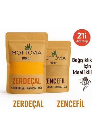 Zerdeçal - Zencefil Ikilisi %100 Doğal Katkısız Avantajlı Paket