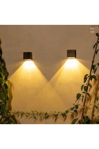 Ebitda Yaozixa Güneş Enerjili Duvar Lambası - Su Geçirmez Açık Hava Işıkları, Ev Ve Bahçe İçin Mükemmel Lamba