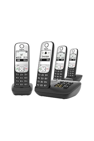 Gigaset A690A Quad 4 Ahizeli Telesekreterli Telsiz Telefon