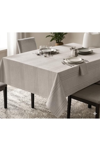 Nevresim Dünyası Dertsiz Masa Örtüsü 160x220 Taş Rengi Çok Renkli