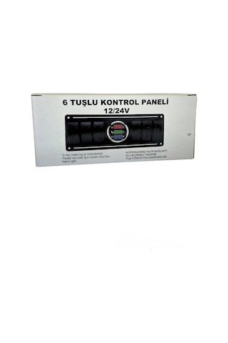 Shuıvan Switch Panel 6'lı Dijital Seviye + Voltmetre Kontrol Paneli-1742
