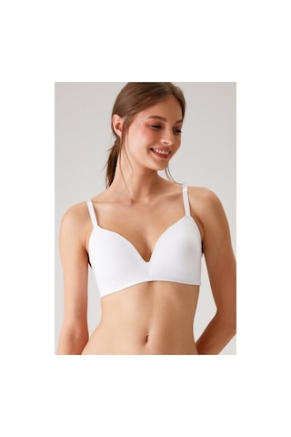 Pierre Cardin 6110 Bayan Balensiz Desteksiz Micro Beyaz Sütyen