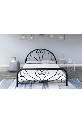 Metalia Gm 300 Baby Siyah Çift Kişilik Metal Karyola 140X190