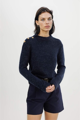 Defacto Regular Fit Yumuşak Dokulu Bisiklet Yaka Triko Kazak C9075AX24WNNV131 Lacivert