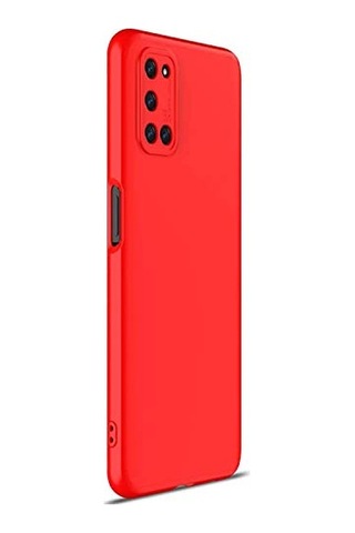 Için Kılıf Double Dip 360 Protective Kırmızı A52 İle Uyumlu Kılıf - Kırmızı