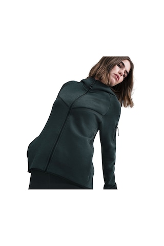 Kadın Sweatshirt Tech Fleece Windrunner Hoodie Kadın Kapüşonlu Sweatshirt Koyudarkyeşil
