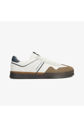 Tommy Hilfiger Tommy Jeans The Greenwich Retro Erkek Beyaz Sneaker Düz Em0em01462 Krem