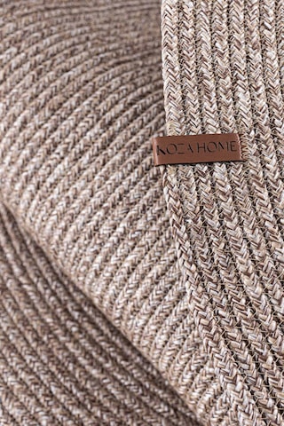 Cesta El Yapımı Örgü Natural Kilim 80x120 4012 Natural