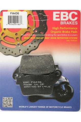 Ebc Fa436 2006-2020 Honda Cbr 1000 Rr Uyumlu Arka Fren Balatası Organik Balata