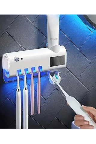 Şarjlı Uv Işıklı Sterilize Diş Macunu Ve Fırçası Askısı / Diş Fır Diğer