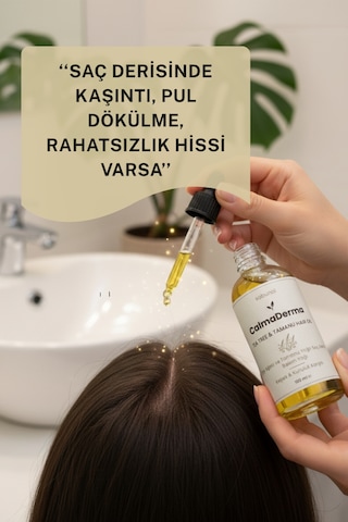 Calmaderma Kepek & Ferahlık 100 Ml - Çay Ağacı & Tamanu Saç Bakım Yağı