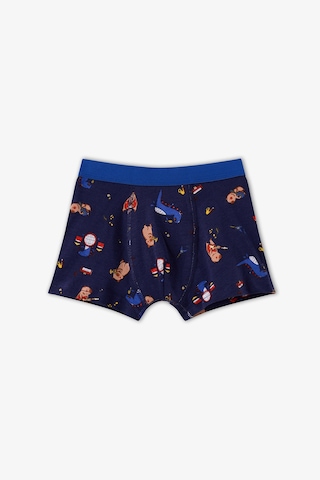 Penti Erkek Çocuk Mavi Music Lovers Çizgili Pamuklu 3lü Boxer