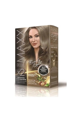 Maxx Deluxe Saç Boyası Set Küllü Açık Kumral 8/1