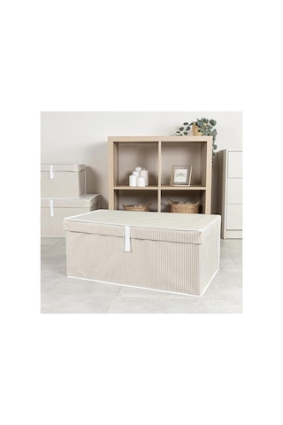 Kapaklı Büyük Boy Organizer, Katlanabilir Ve Dayanıklı Saklama Kutusu, 70x40x30 Cm