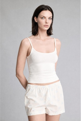 Defacto %100 Pamuk Regular Fıt Poplin Şortlu Pijama Alt H7289ax26hsbe250 Mavi-be250