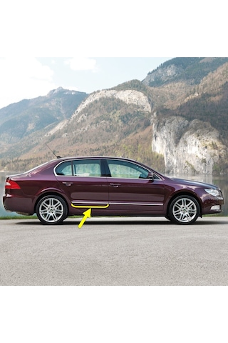 Skoda Superb MK2 2009-2013 Sağ Arka Kapı Krom Çıtası 3T0853754