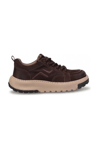 Guja 26blg552 Erkek Hakiki Nubuk Deri Klasik Sneaker Kahverengi