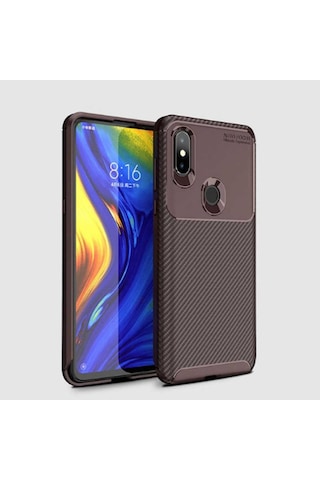 Xiaomi Mi Mix 3 Kilif Karbon Silikon Case 389460811