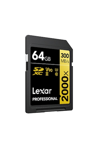 Lexar SDXC 64 GB UHS-II 2000X V90 U3 C10 4K Hafıza Kartı