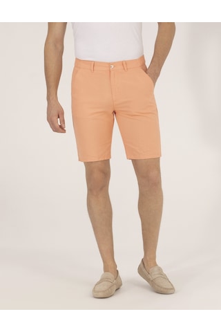 Pierre Cardin Erkek Turuncu Dokuma Şort 50264863-vr051 Turuncu