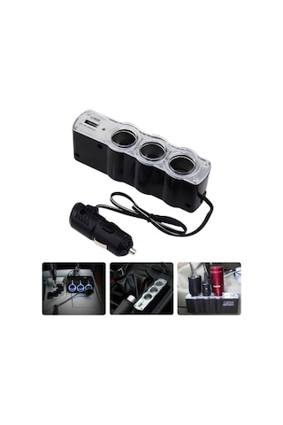 Eraks Oto Çakmak Çoklayıcı Çoğaltıcı Soketi Usb Çakmaklık