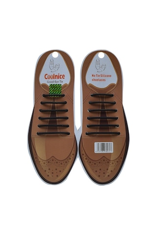 Coolnice Bağlanmayan Yetişkin Kundura Silikon Bağcık Siyah