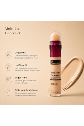 The Voguemaxima Luméa Sünger Uçlu Likit Kapatıcı 02 Nude 8 Ml