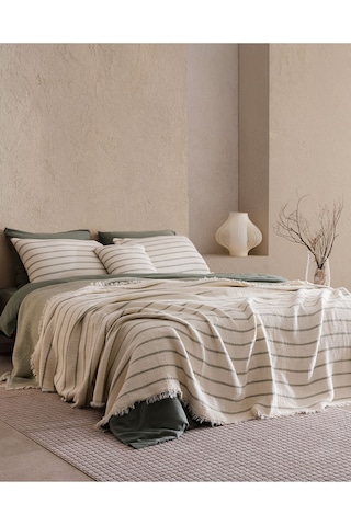 Madame Coco Marguerite 8 Parça Çeyiz Seti Ekru - Haki