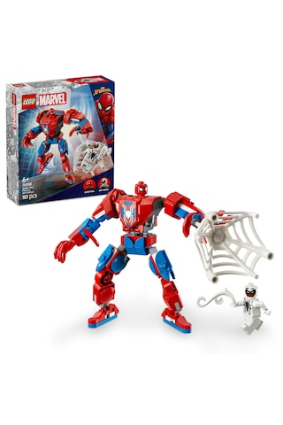 LEGO® Marvel Örümcek Adam Robotu, Anti Venom’a Karşı 76308 - 6 Yaş ve Üzeri Çocuklar için Figür İçeren Yaratıcı Oyuncak Yapım Seti (107P)