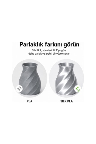 Filament Silk Gümüş Pla+ Premium