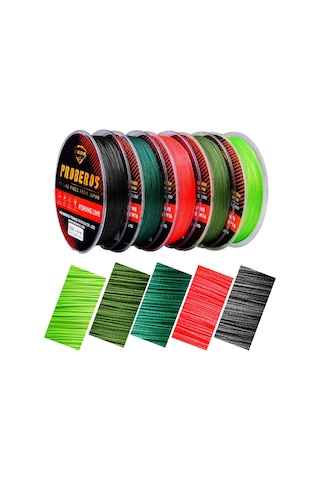 Sones Proberos 8 Düzenlenmiş 100m Majestic Horse Balık Misinası, Misina Numarası: 0,6 / 8lb Kırmızı