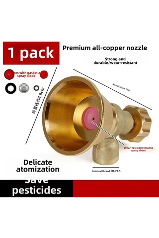 Springsun Tarım İçin Bakır Seramik Uçlu Yüksek Basınçlı Ayarlanabilir Rüzgar Dayanıklı Spiral Sprey Nozzlesi