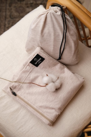 Pamuklu Puset Bebek Arabası Ve Emzirme Örtüsü Bej