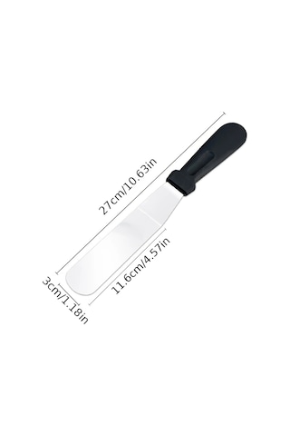 Spatula Profesyonel Mutfak Ekipmanı Ergonomik Saplı Esnek Paslanmaz Çelik L Tipi Pastacı Spatulası