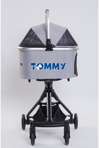 Tommy Evcil Hayvan Arabası Gri 83x 48.5 X 110 Cm Max 10 Kg