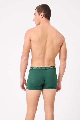 L'espadon Maritime Elite Koleksiyonu Elastik Konforlu Bel Bantlı Çizgili Erkek Trunk Boxer-3240 Yeşil