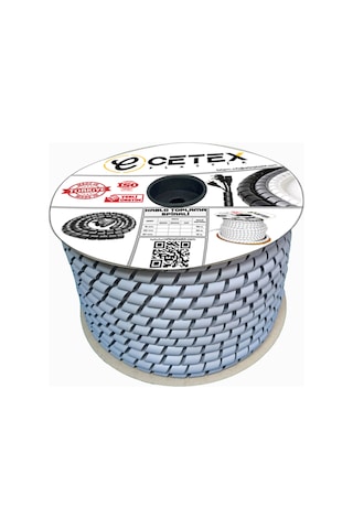 Ø30 Kablo Koruyucu Ve Düzenleyici Spiral 15mt Gri