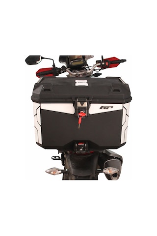 GP Kompozit Universal 45 lt Plastik Motosiklet Çantası Siyah