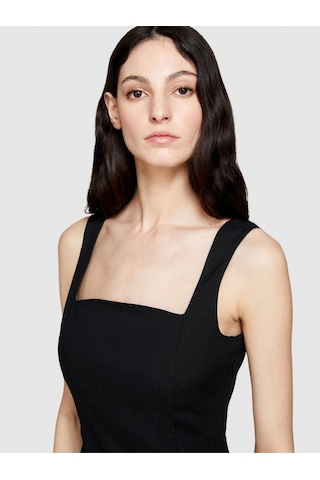 Sisley Dress Kadın Siyah Elbise - 324p4ynelv05q