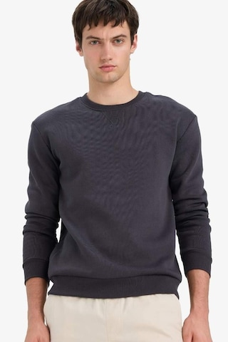 Defacto Regular Fit Bisiklet Yaka Basic Düz Kalın Sweatshirt T3777az25auar138 Antrasit