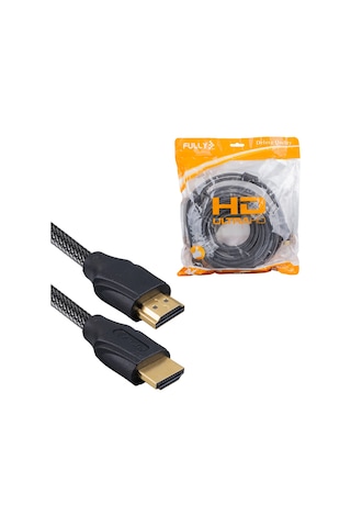 10 Metre Örgülü Gold Uçlu Hdmı Kablo