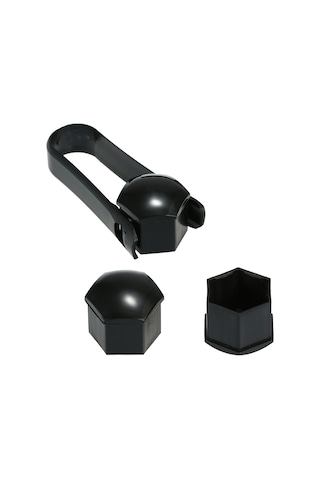 Neevoyu 19mm Universal Araba Jant Somun Kapakları, Abs Plastik, Korozyona Dayanıklı, 7 Renk Seçeneği, 20 Adet + Çıkarma Aracı