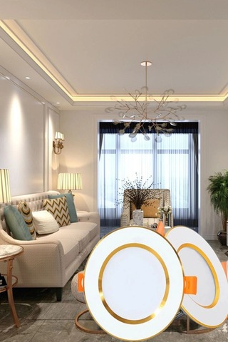 7w 3 Renkli Beyaz,gün Işığı,ikisi Bir Arada Beyaz Gold Led Spot Lamba - 2 Adettir Beyaz Gold