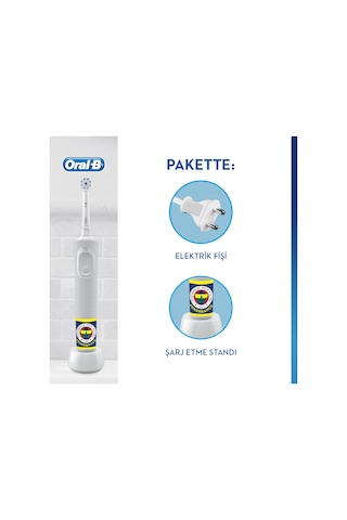 Oral-B D100 Şarj Edilebilir Diş Fırçası Fenerbahçe Taraftar Paketi