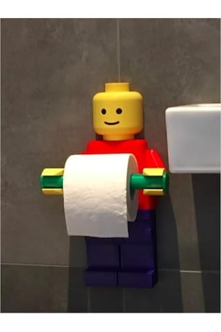 Lego Adam Figürlü Tuvalet Kağıdı Tutucu 16.5 x 12.2 x 11.2 CM