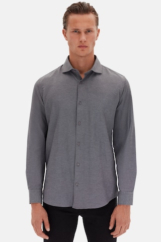 D'S Damat Ds Damat Slim Fit Antrasit Italyan Yaka Armürlü Uzun Kollu Kolay Ütülenebilir Nefes Alan Dört Mevsim 2HF02ORT3185 Antrasit