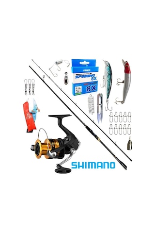 Shimano Fx 3000 244cm 6-32gr Zen Pro Karbon Rapala Maket Balık Spin Olta Takımı Seti